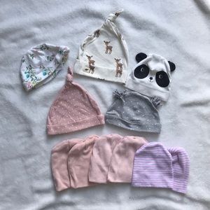 Bundle of Baby Girl Hats
